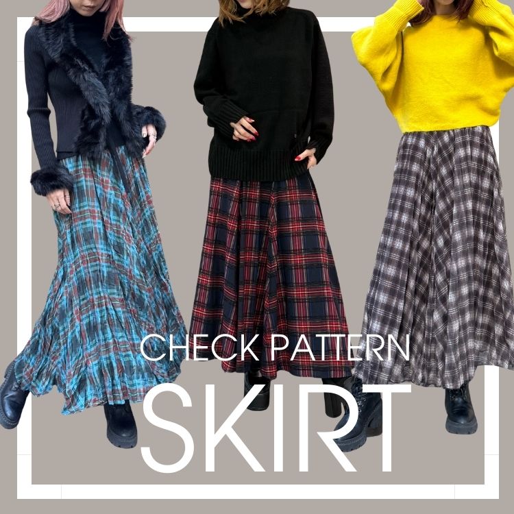 Desert Rose�i�f�U�[�g���[�Y�j�̃V���b�v�j���[�X�u��������y�ɉ؂₮CHECK PATTERTN SKIRT�v