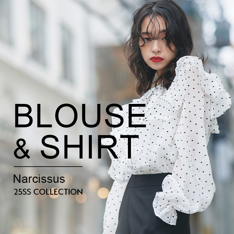 送料無料の商品 Narcissus｜ナルシスのトピックス「個性派ブラウス＆シャツ紹介 シャツ/ブラウス(長袖/七分)