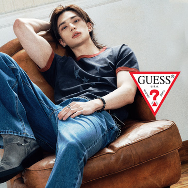 GUESS｜ゲスのトピックス「【GUESS】Stray Kids ヒョンジン 着用