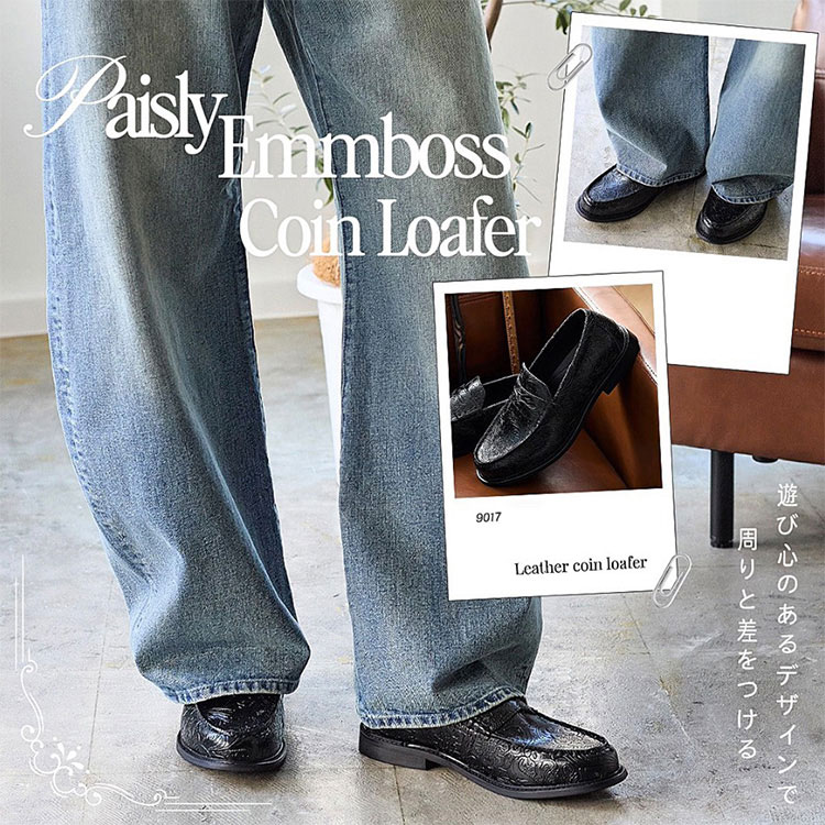 レザー コイン ローファー / 牛革 / London Shoe Make Oxford and