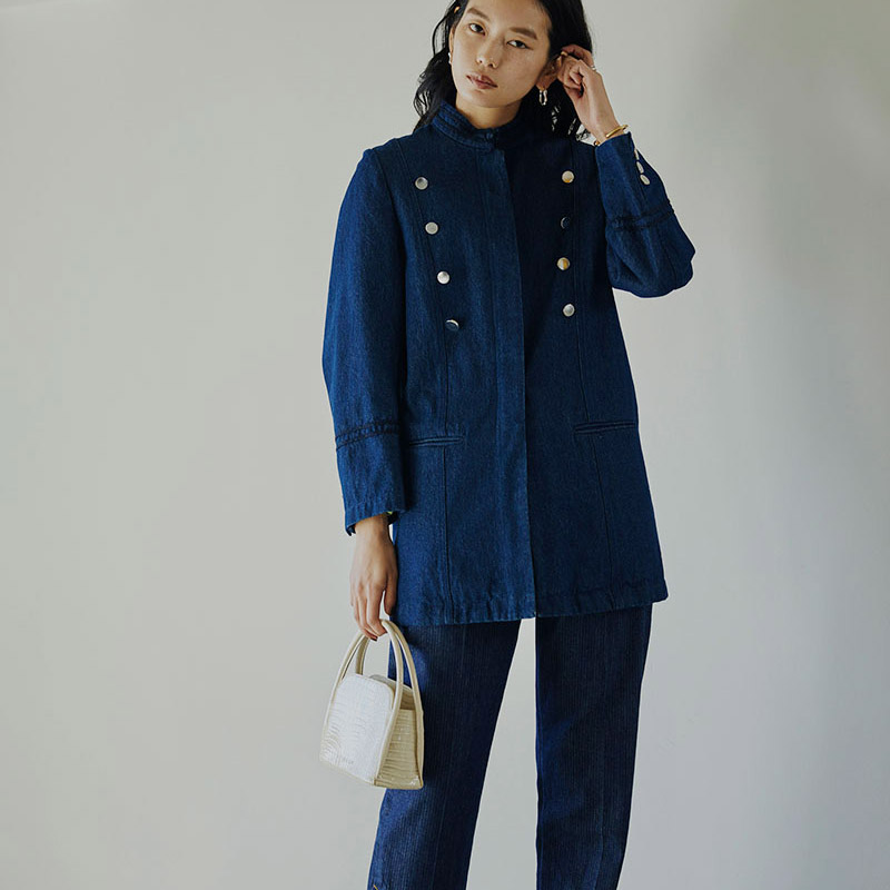 アメリヴィンテージ DENIM NAPOLEON LIKE JACKET-