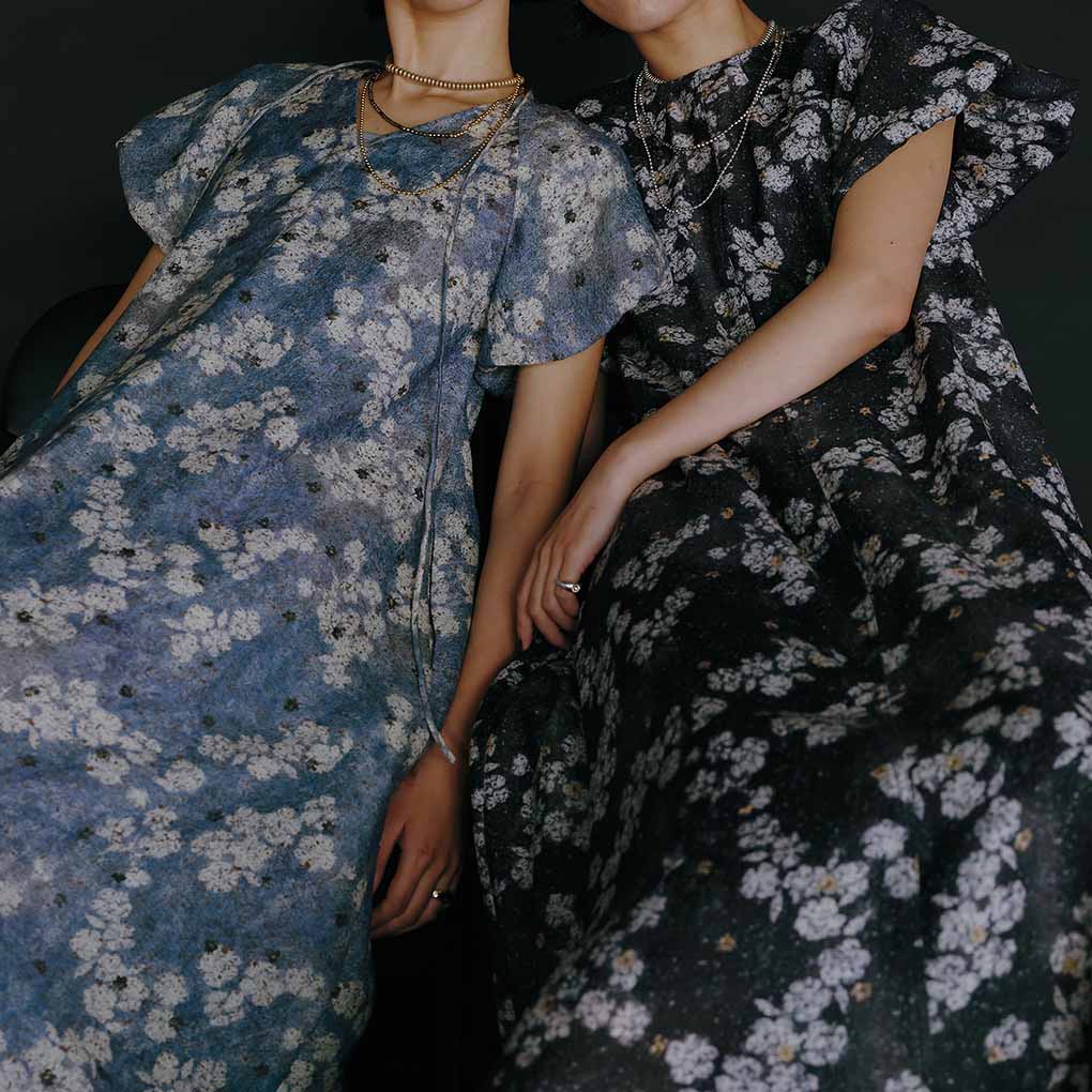 KEITAMARUYAMA × AMERI BLUR FLOWER DRESS（ワンピース）｜AMERI ...