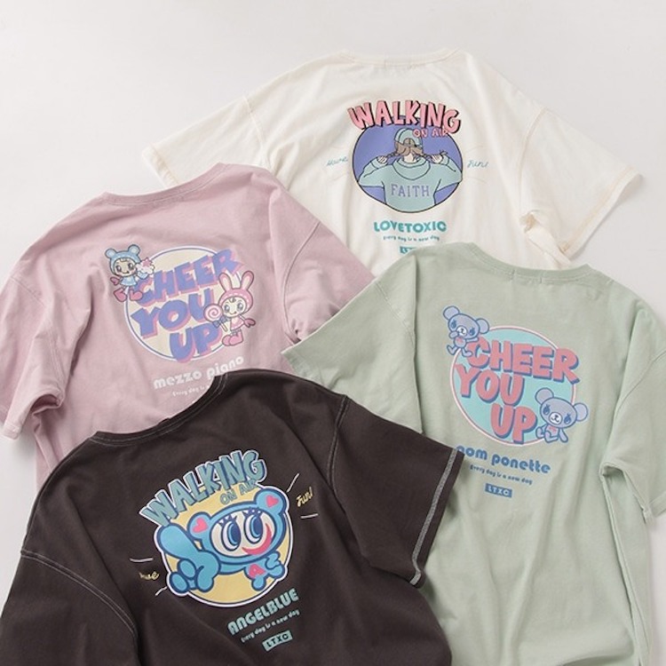 Narumiya Online ナルミヤ オンラインのトピックス キャラクターバックプリントtシャツ Lovetoxic Zozotown