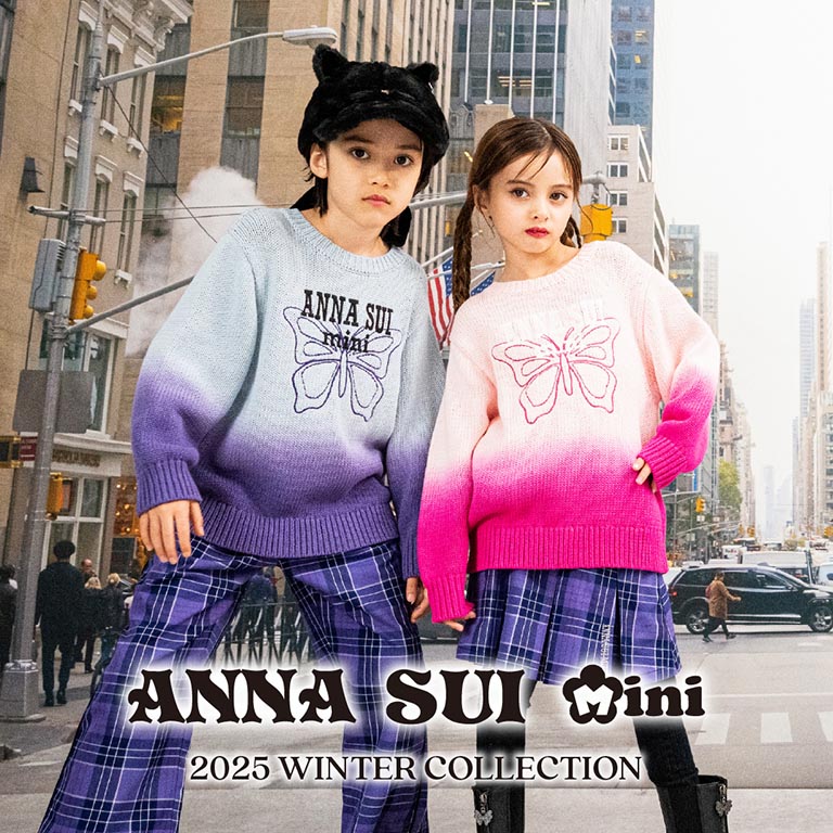 ラインストーンロゴトレーナー（スウェット）｜ANNA SUI mini