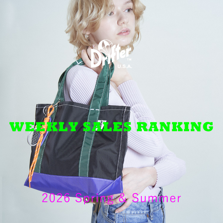 Drifter STORE�i�h���t�^�[�X�g�A�j�̃V���b�v�j���[�X�uDrifter STORE WEEKLY SALES RANKING !!!�v