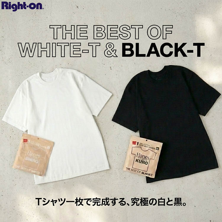 Right-on�i���C�g�I���j�̃V���b�v�j���[�X�u�yRight-on�zHanes�̖��iT�V���c���A�b�v�f�[�g���čēo��I�v