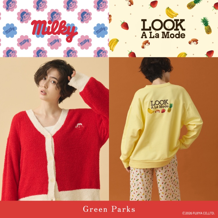 Green Parks�i�O���[���p�[�N�X�j�̃V���b�v�j���[�X�u�wmilky / LOOK A La Mode × Green Parks�x �v