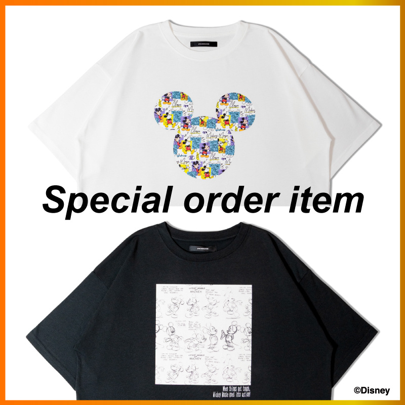 mickeyです★23SS ダンガリー刺繍シャツ MICKEY MOUSE シャツ Mickey ダンガリー刺繍シャツ メンズ