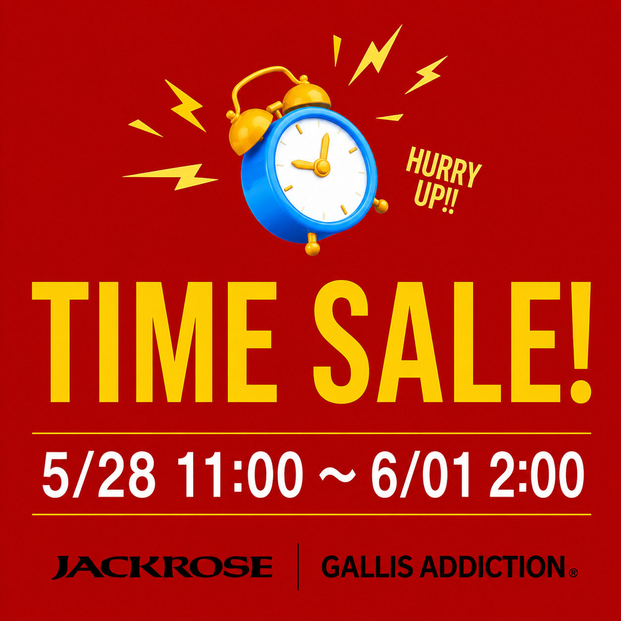 JACKROSE�i�W���b�N���[�Y�j�̃V���b�v�j���[�X�u�yJACKROSE�z�{�����^�C���Z�[��START�I�I�v