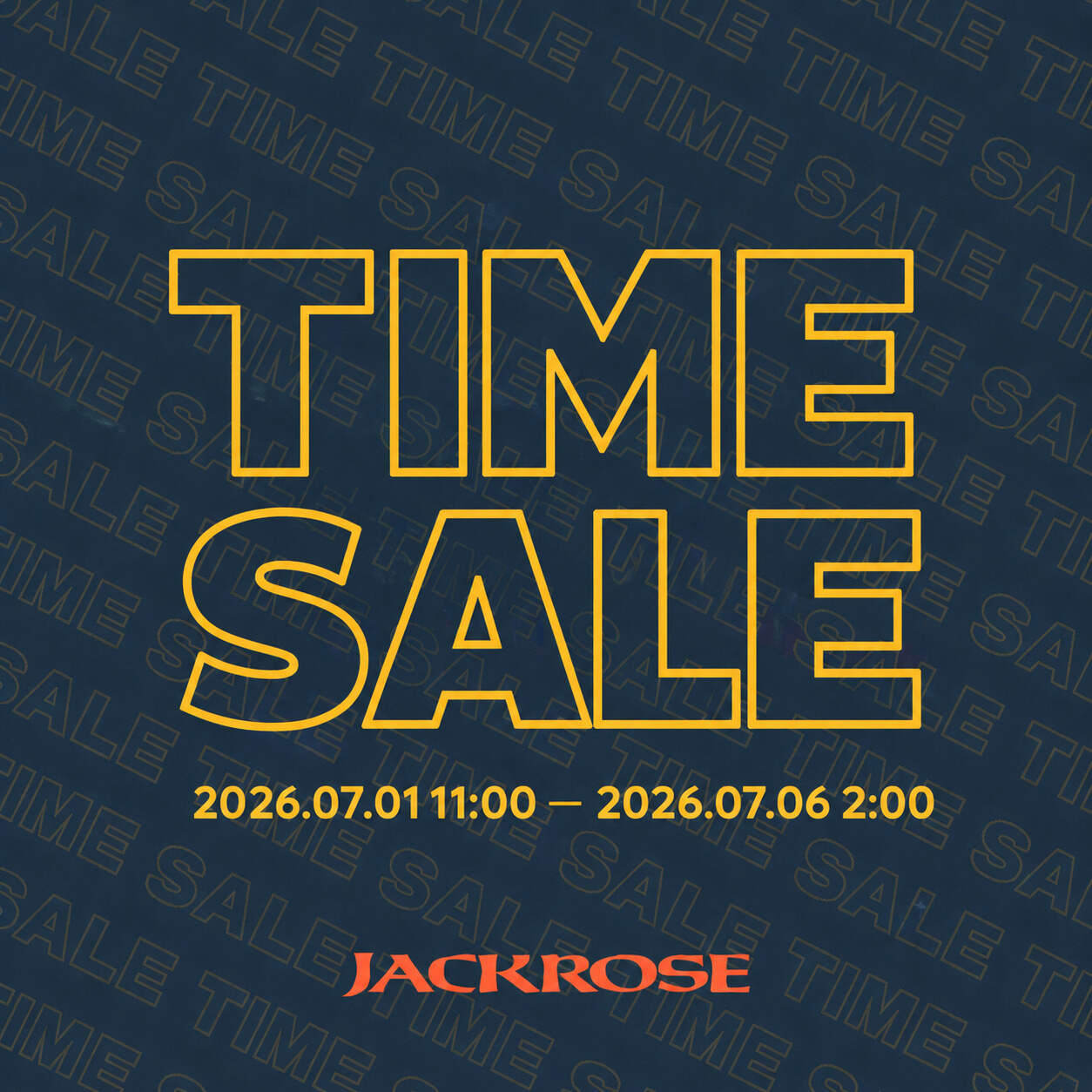 JACKROSE�i�W���b�N���[�Y�j�̃V���b�v�j���[�X�u�{��7/1�A�^�C���Z�[���X�^�[�g�I�I�v