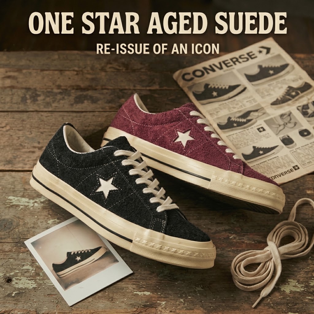 JACKROSE�i�W���b�N���[�Y�j�̃V���b�v�j���[�X�u�uONE STAR�v���x�[�X�ɁA���B���e�[�W���C�N�ȕ\��ւƏ��؂������uONE STAR AGED SUEDE AG�v�v
