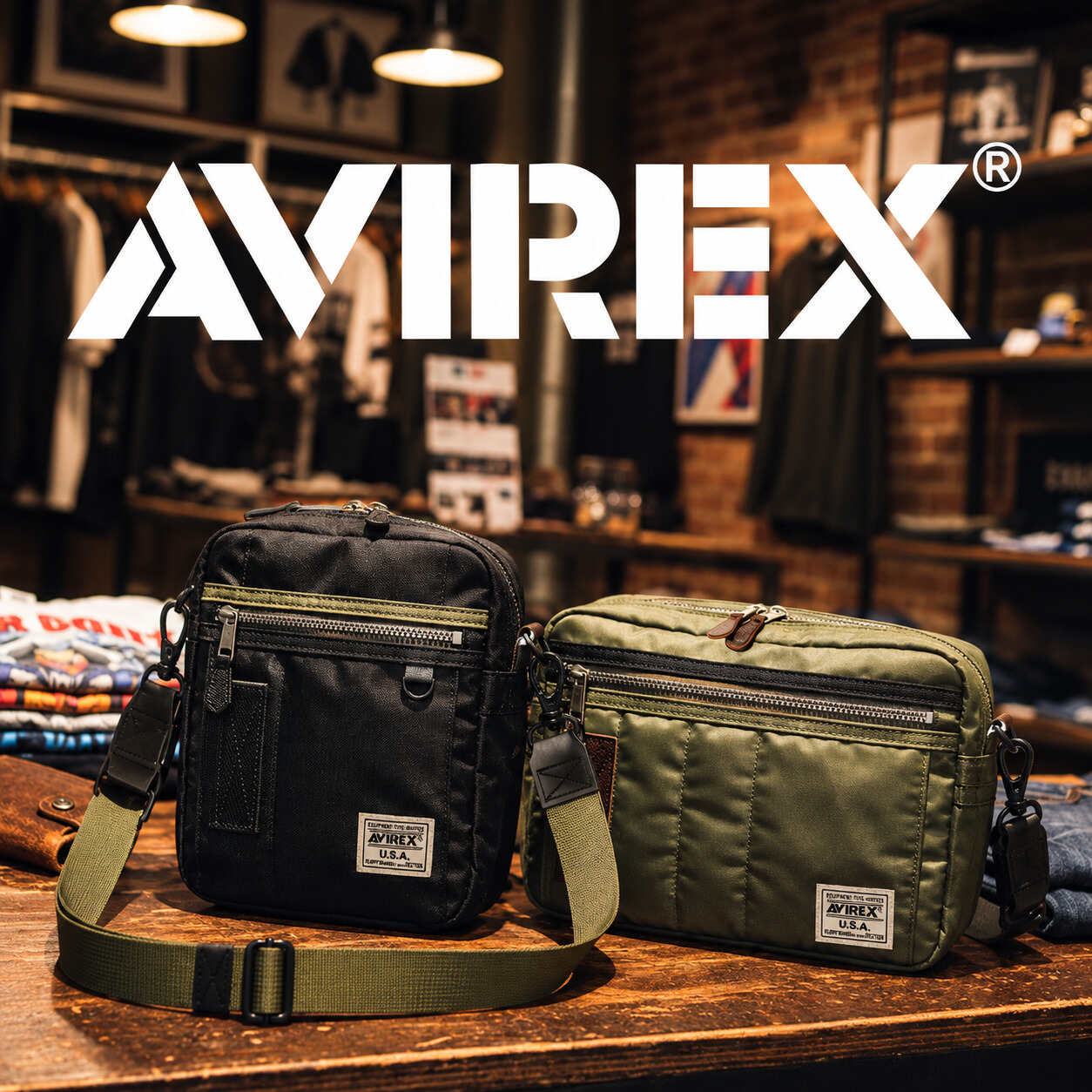 JACKROSE�i�W���b�N���[�Y�j�̃V���b�v�j���[�X�uAVIREX��MA-1�Ɠ������n���g�p�����i�C�����o�b�O�V���[�Y�I�v