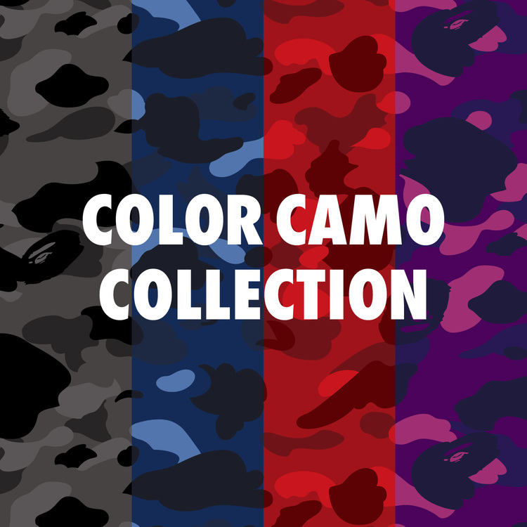 A BATHING APEiA xCVO GCvj̃Vbvj[XuCOLOR CAMO NEW COLLECTIONv