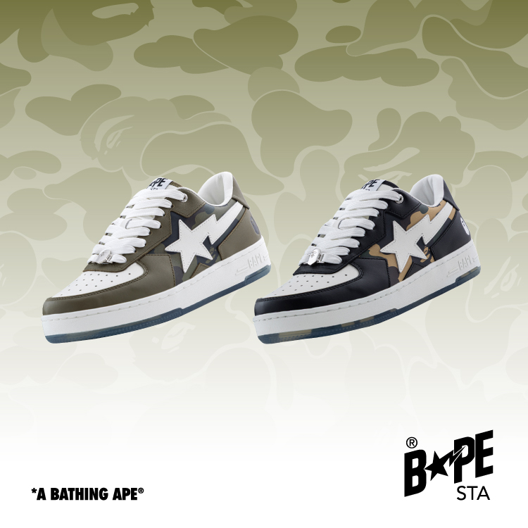 A BATHING APEiA xCVO GCvj̃Vbvj[Xu1ST CAMOZBAPE STA ICON o v