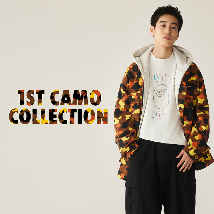 A BATHING APEiA xCVO GCvj̃Vbvj[Xu1ST CAMO COLLECTIONv
