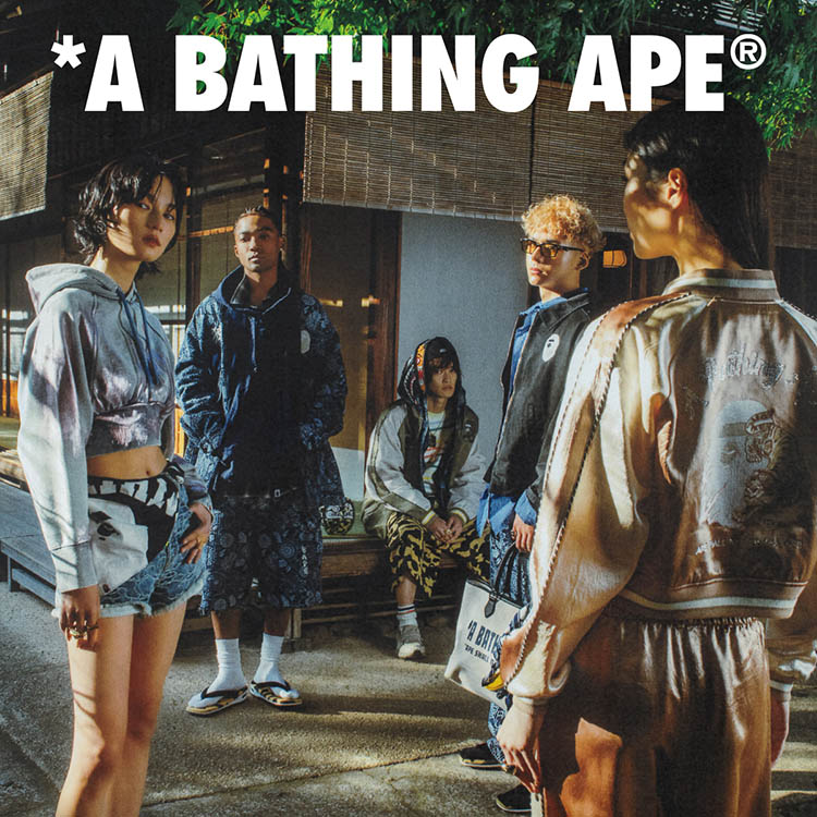 A BATHING APE�i�A �x�C�V���O �G�C�v�j�̃V���b�v�j���[�X�uA BATHING APE SPRING/SUMMER 2026���S�[���f���G���ɒ��z�𓾂��A�[�g�v