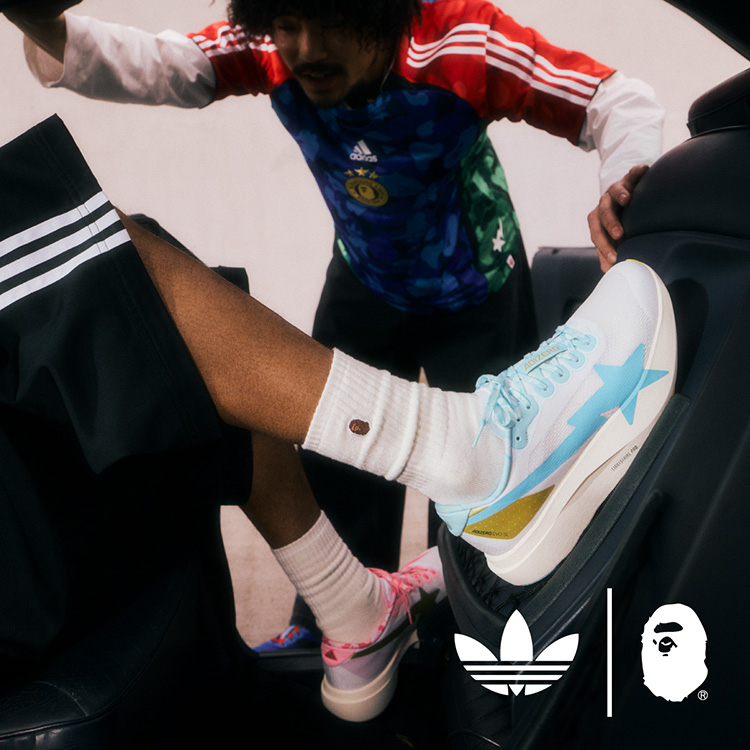 A BATHING APE�i�A �x�C�V���O �G�C�v�j�̃V���b�v�j���[�X�u�yBAPE×adidas Originals�z�T�b�J�[�t�@������ɂ���ŐV�R���N�V�����v
