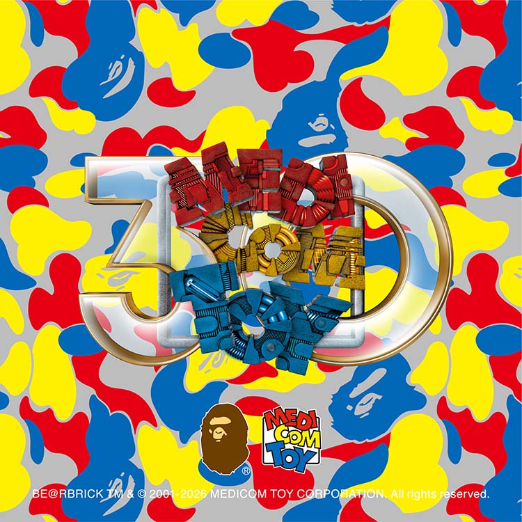 A BATHING APE�i�A �x�C�V���O �G�C�v�j�̃V���b�v�j���[�X�uBAPE × MEDICOM TOY 30TH ANNIVERSARY�v