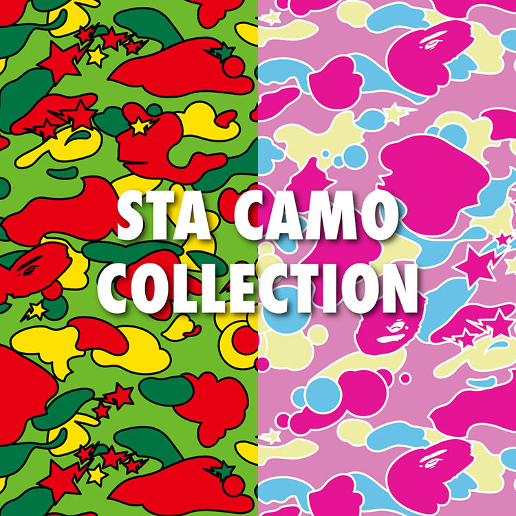 A BATHING APE�i�A �x�C�V���O �G�C�v�j�̃V���b�v�j���[�X�u�yA BATHING APE�zSTA CAMO COLLECTION�v