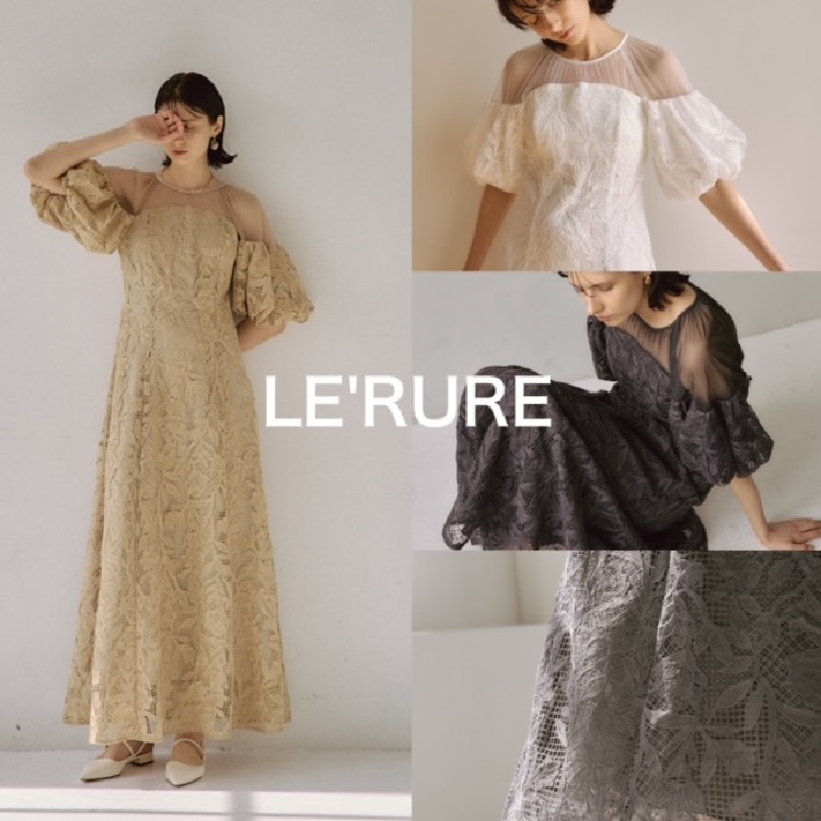 LE'RURE  ワンピースドレス　Dorry Doll/Luxe brille LE'RURE ワンピースドレスDorry Doll/Luxe brille