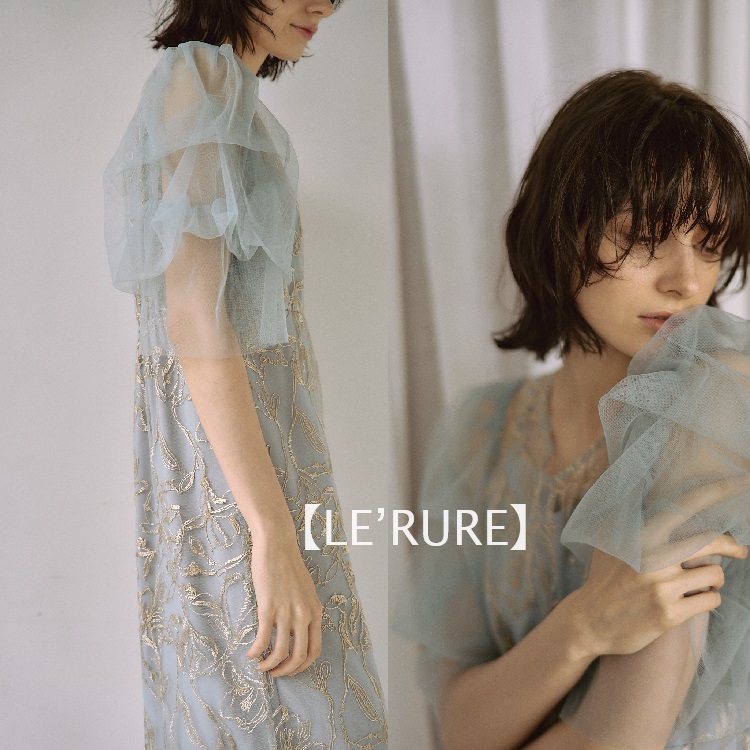 LE'RURE  ワンピースドレス　Dorry Doll/Luxe brille ドリードール Dorry Doll 【Luxe brille】フリル衿レース