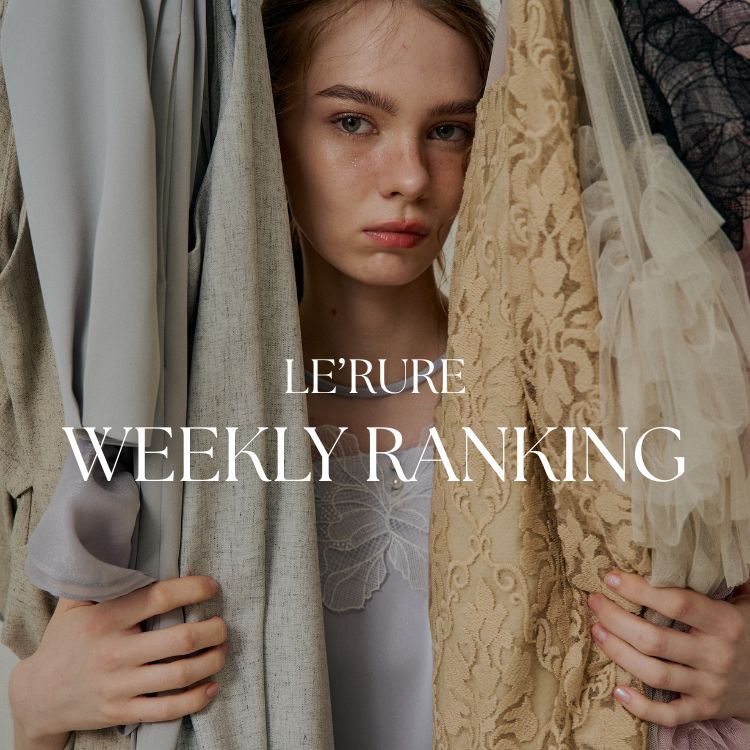 Wavy frill bustier stripe dress（ドレス）｜LE'RURE（リルアー）の