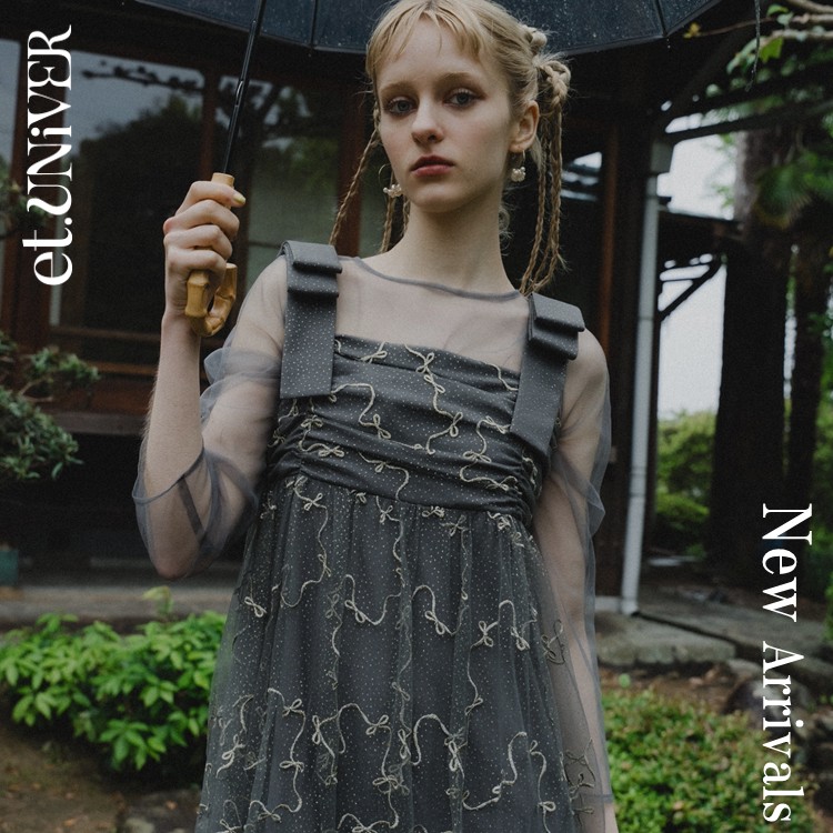 Sheer Jacquard Organza Dress（ドレス）｜et.UNiVER（エトユニベール