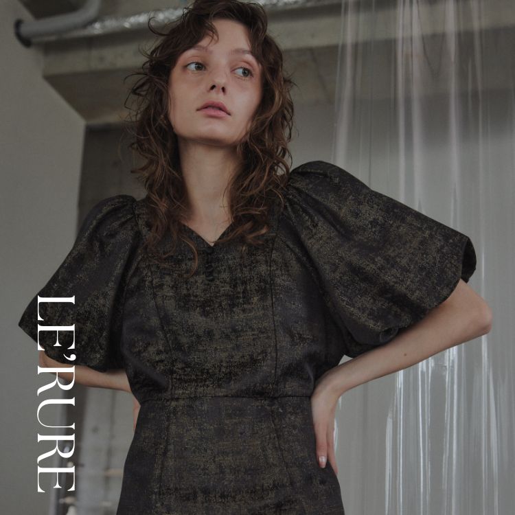 Dorry Doll�i�h���[�h�[���j�̃V���b�v�j���[�X�u�y���X�X��ITEM�zJacquard puffsleeve dress�v