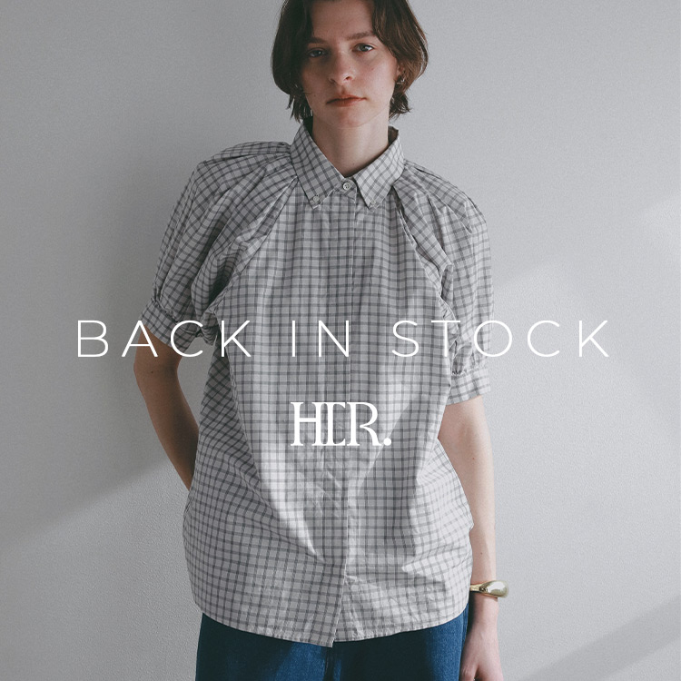 HER.�i�n�[�j�̃V���b�v�j���[�X�u�yHER.�zBACK IN STOCK�b�l�C�̃u���E�X��p���c���ē��ׁB�v