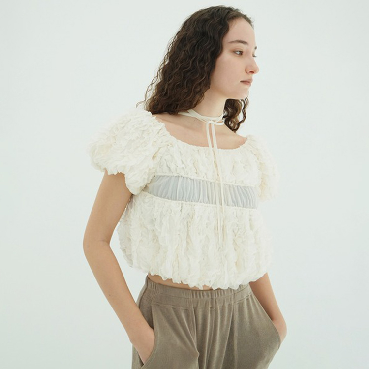 CLANE�i�N���l�j�̃V���b�v�j���[�X�uTOPSTITCHED FRILL SERIES�v