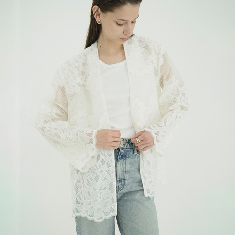 CLANE�i�N���l�j�̃V���b�v�j���[�X�uFLOWER LACE SERIES�b�@�ׂȎh�J���{���A�I���W�i�����n���g�p�������[�X�W���P�b�g�A�g�b�v�X�B�v