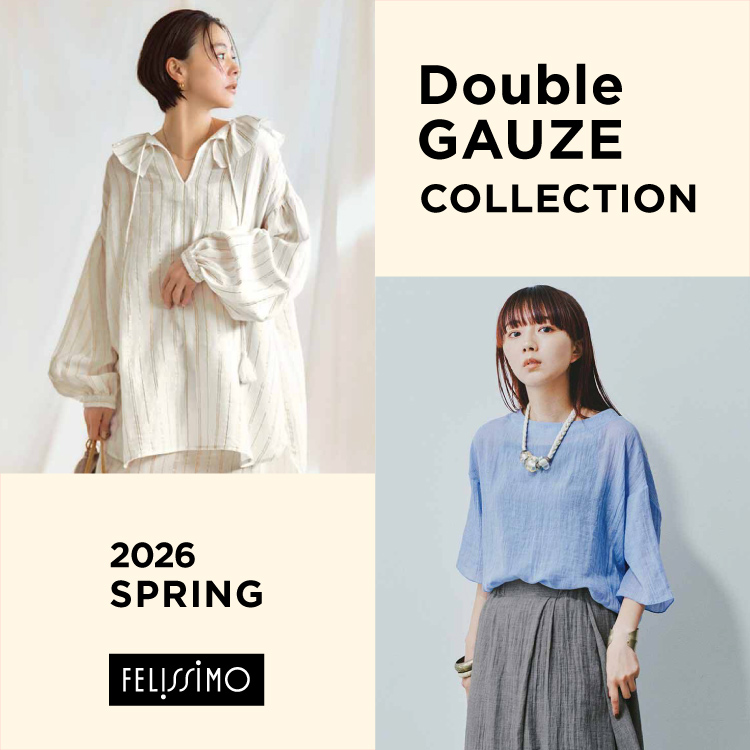 FELISSIMO�i�t�F���V���j�̃V���b�v�j���[�X�u�f���ɂӂ��ƐS�n�悢�y�_�u���K�[�[�z���W�v