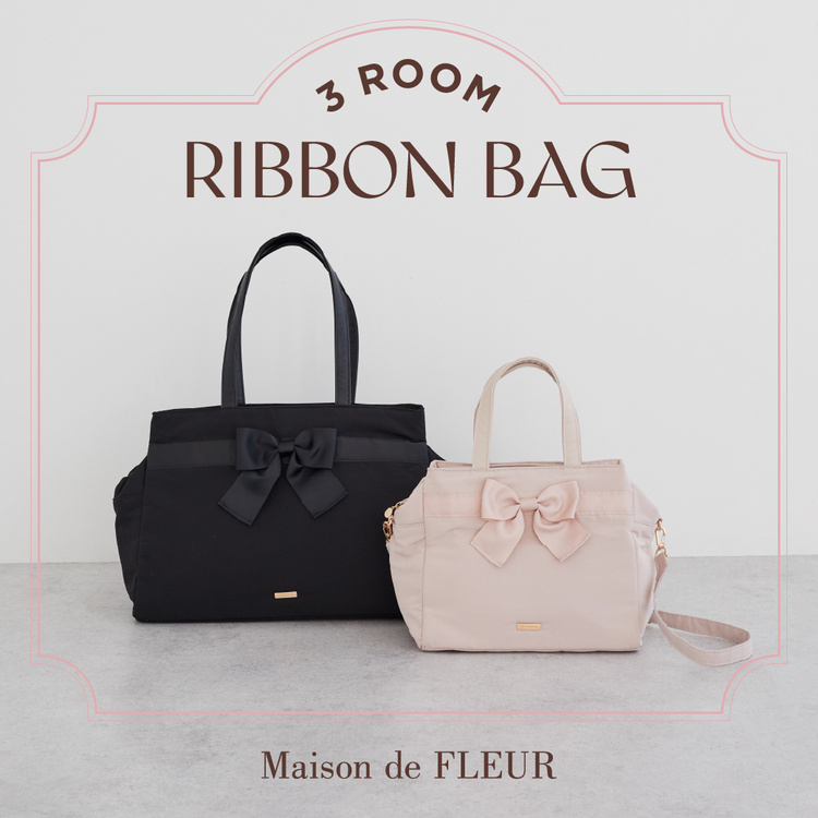 Maison de FLEURi] h t[j̃Vbvj[Xuy3Room Ribbon BagzlC̋@\obOV삪o v