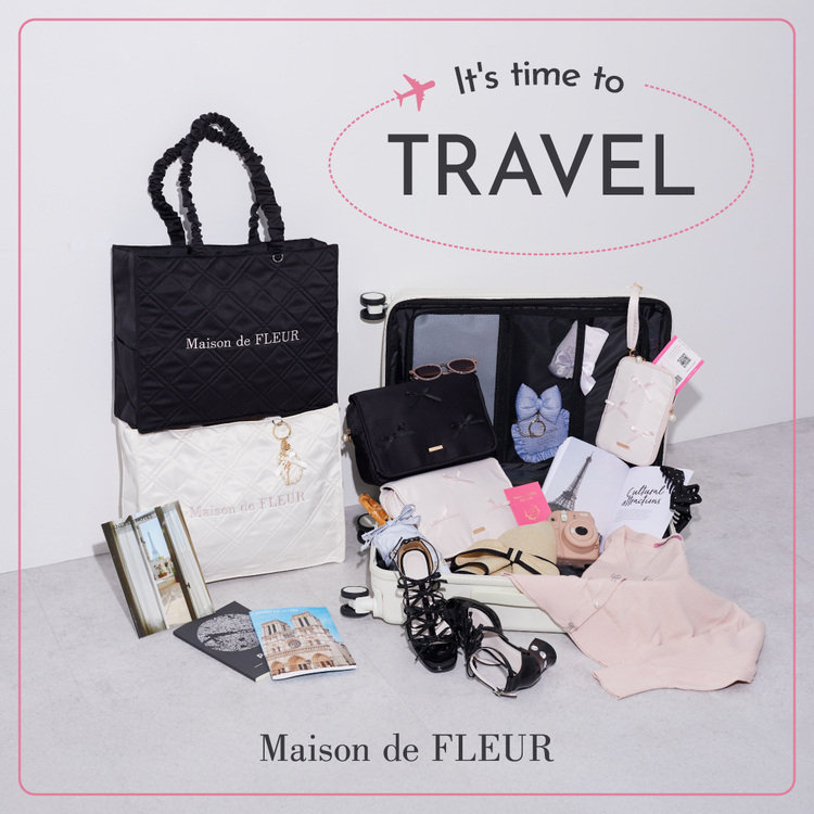 撥水加工リボンキャリーオンバッグ（トートバッグ）｜Maison de FLEUR