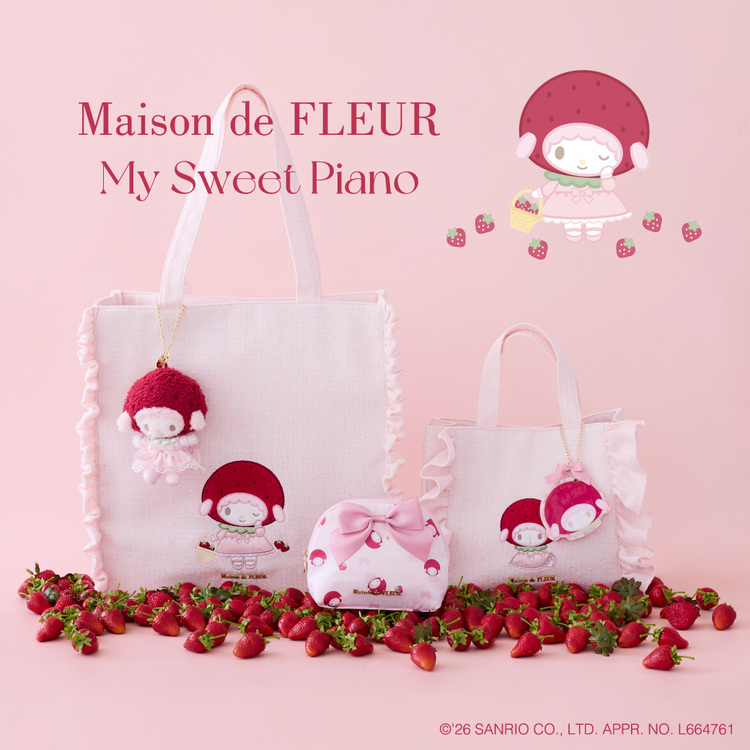 マイスウィートピアノ フリルMバッグ（トートバッグ）｜Maison de