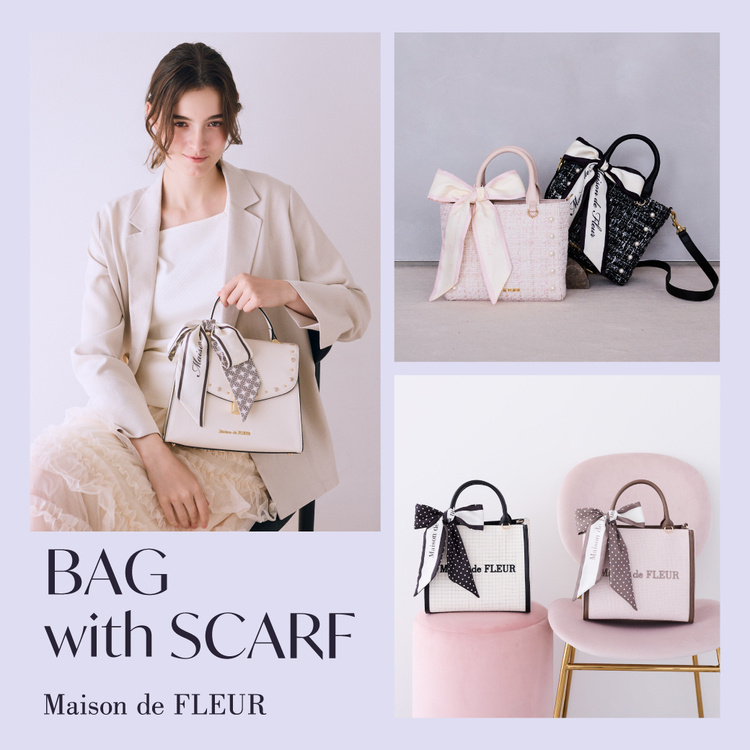 Maison de FLEUR�i���]�� �h �t���[���j�̃V���b�v�j���[�X�u�X�J�[�t��Y�����A�؂₩�ŏ�i�ȃo�b�O�����Љ��v