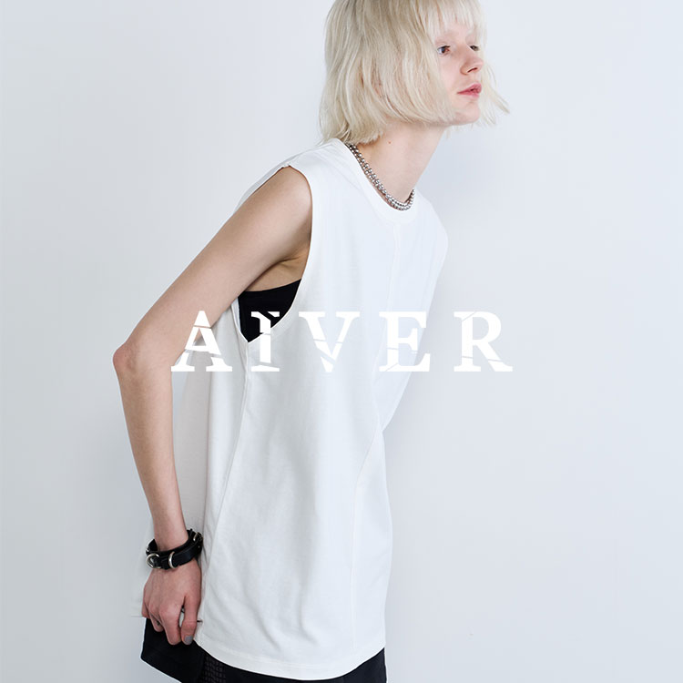 CASPER JOHN AIVER�i�L���X�p�[�W���� �A�C�o�[�j�̃V���b�v�j���[�X�u�yRECOMMEND�z��AIVER �z�������V�� �Z���^�[�V�[�� N/S TEE���v