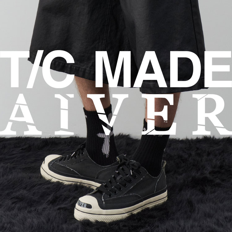 CASPER JOHN AIVER�i�L���X�p�[�W���� �A�C�o�[�j�̃V���b�v�j���[�X�u�yCOLLABORATION�z��T/C MADE×AIVER �u���b�N�A�E�g�X�j�[�J�[���v