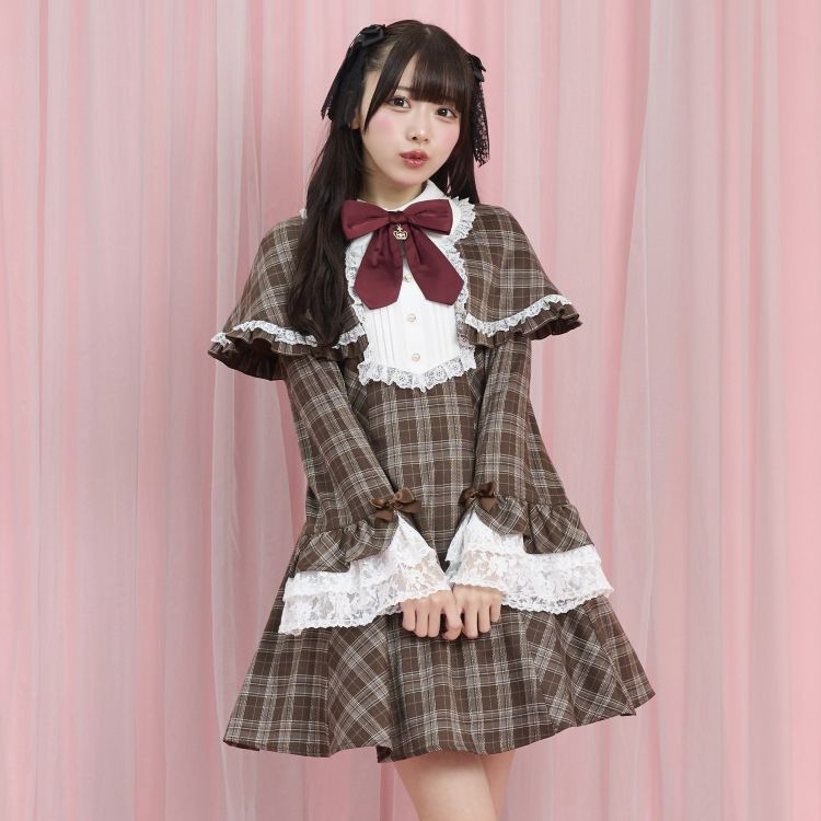 ロングポイントカラーショルダー半袖セットアップ（セットアップ