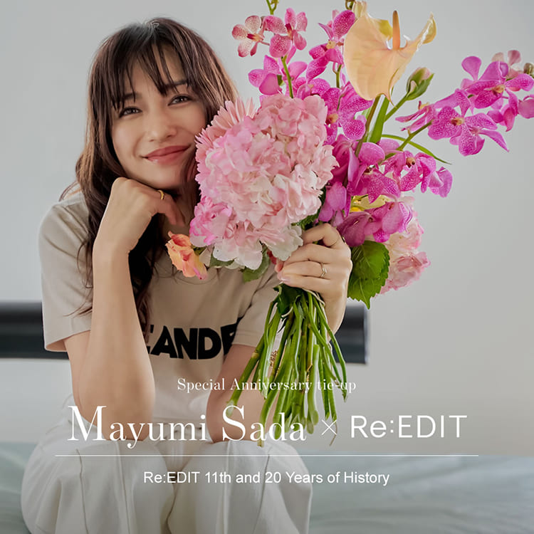 マイストラーダ★佐田真由美エビ着カットソー新品 Re:EDIT｜リエディのトピックス「【Re:EDIT】佐田真由美さん×Re:EDIT