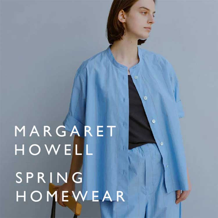 WIDE STRIPE COTTON LINEN(ワンピース)|MARGARET HOWELL WIDE STRIPE COTTON LINEN(ワンピース)|MARGARET HOWELL