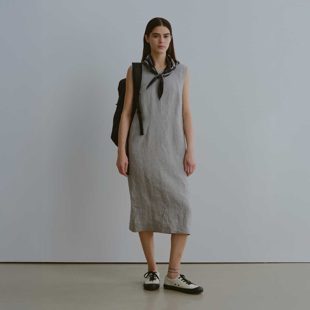 WIDE STRIPE COTTON LINEN(ワンピース)|MARGARET HOWELL WIDE STRIPE COTTON LINEN(ワンピース)|MARGARET HOWELL