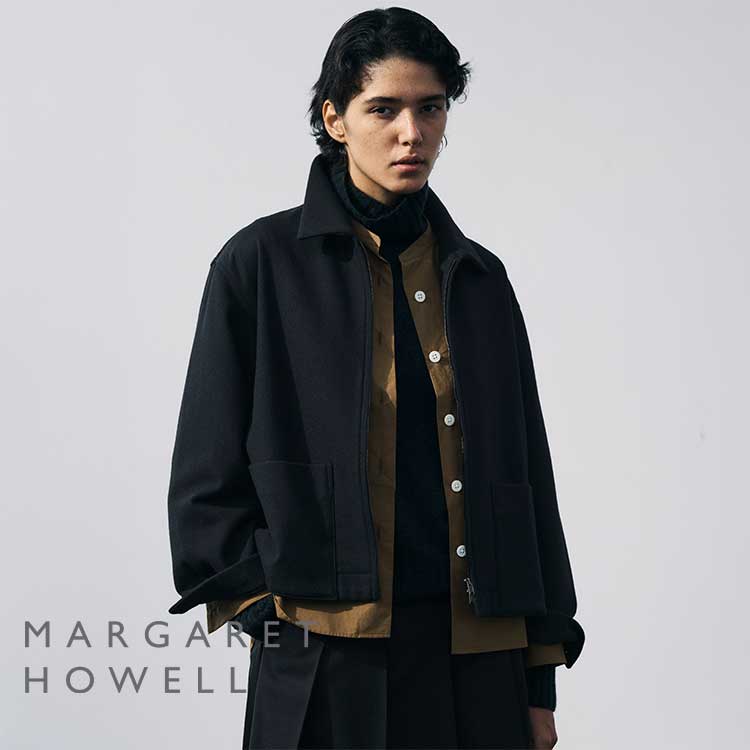 値下げ！マーガレットハウエル　ブルゾン MARGARET HOWELL｜FELTED WOOL SHIRTING BLOUSON | Rakuten