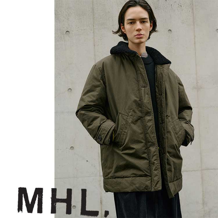 MHL, PROOFED COTTON POPLIN ステンカラーコート2024 MHL. ステンカラーコート コート PROOFED COTTON POPLIN