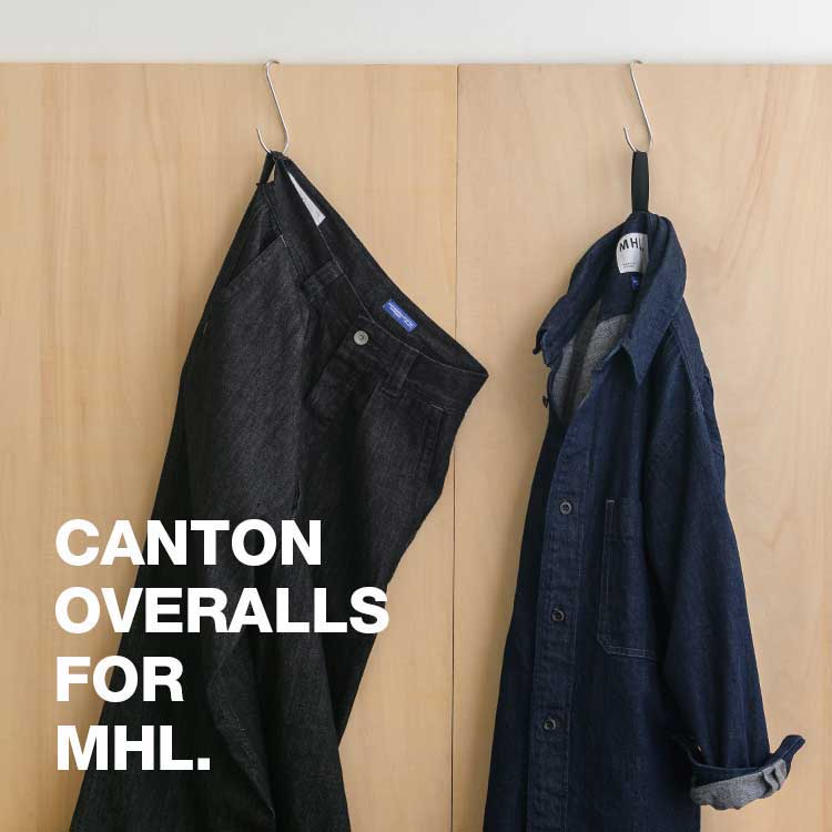 MARGARET HOWELL�i�}�[�K���b�g�E�n�E�G���j�̃V���b�v�j���[�X�u�yMHL.�zCANTON OVERALLS FOR MHL. �v