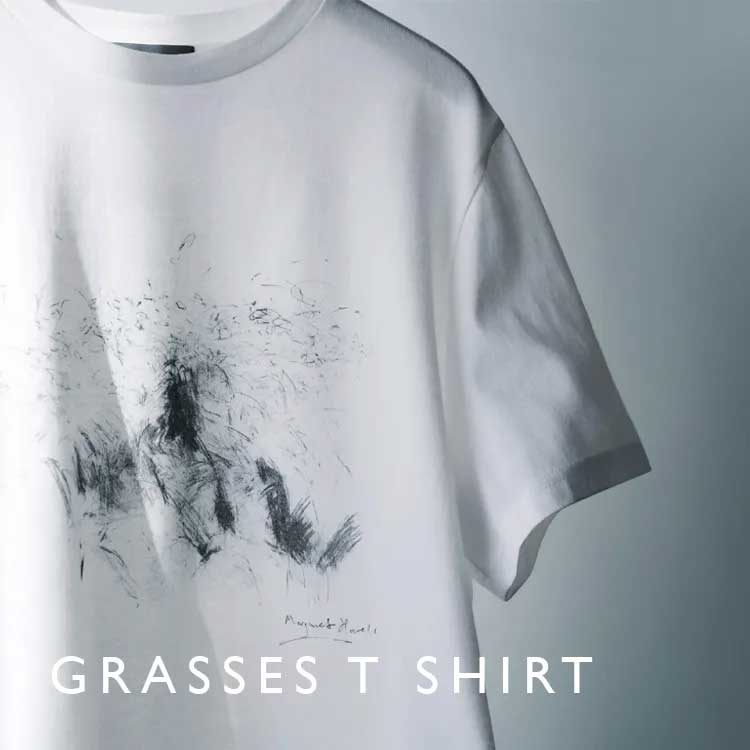 MARGARET HOWELL�i�}�[�K���b�g�E�n�E�G���j�̃V���b�v�j���[�X�u�yMARGARET HOWELL�zGRASSES T SHIRT �v