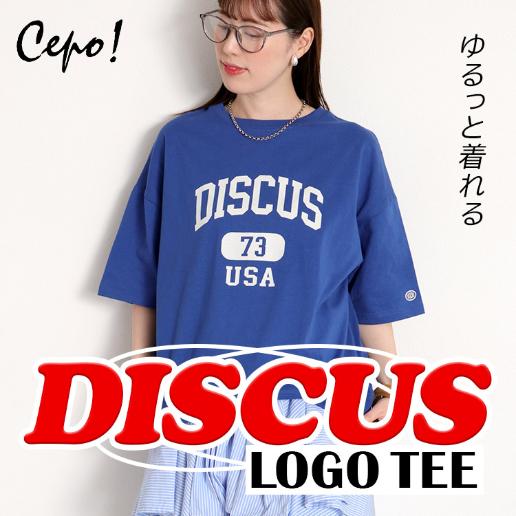 cepo�i�Z�|�j�̃V���b�v�j���[�X�u�ycepo�z�qDISCUS ATHLETIC�r �����ƒ����A�J�W���A���I�[�o�[Tee�v