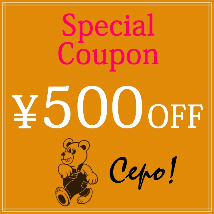 cepo�i�Z�|�j�̃V���b�v�j���[�X�u�y500�~OFF���zCepo�I�{������ ���ʃN�[�|�����v