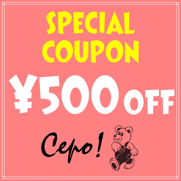 cepo�i�Z�|�j�̃V���b�v�j���[�X�u�y500�~OFF���zCepo�I�{������ ���ʃN�[�|�����v