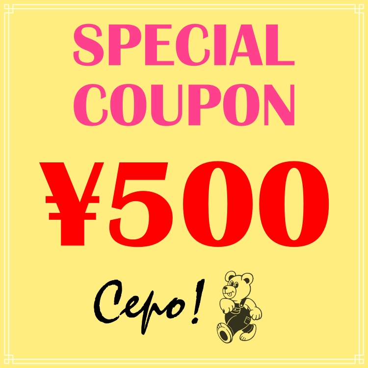 cepo�i�Z�|�j�̃V���b�v�j���[�X�u�y500�~OFF���zCepo�I���~���� ���ʃN�[�|�����v